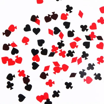 Pokerio Nagų Dailės Blizgučiai Nagų Dailės Dizaino Papuošalai Blizgučiai Nagų Priedai Meilės Širdies Formos Geometrinės Nagų Dribsnių Skiltelės