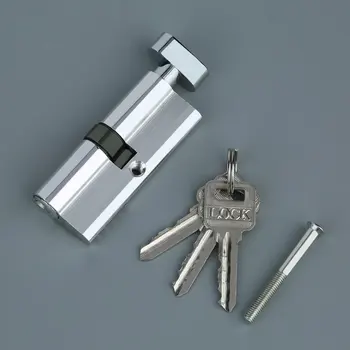 70mm Aliuminio Metalo Durų Užrakto Cilindras Home Security Anti-Snap Anti-Grąžtas Su 3 Raktais Tonas Nustatyti Priemones,