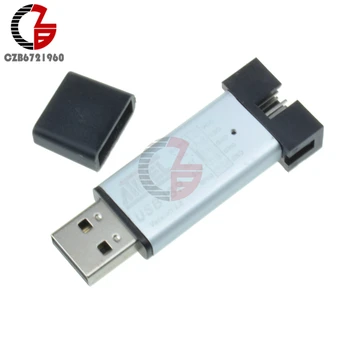 Mini USBISP USBASP Programuotojas Aliuminio 51 ATMEL AVR WIN7 64