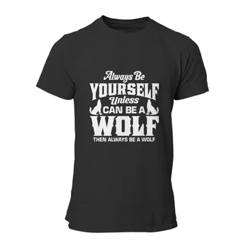 Vilkas - Juokinga Vilkas Mėgėjams Visada Būti Vilkas T-Shirt Essentials 