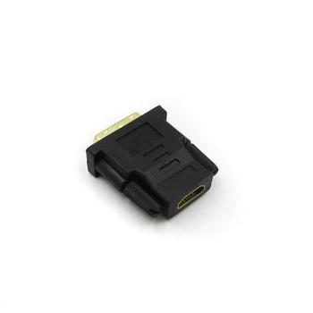 Aukščiausios Kokybės DVI-D Male (24+1 pin) HDMI Female (19-pin) HD HDTV Ekranas Adapteris 