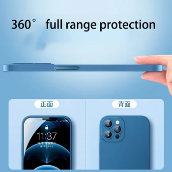 IPhone 12 byla 2021 naujas 360° visi aplink paketą objektyvas apsaugoti grūdinto stiklo softcover iPhone 12 Pro Max mobiliojo telefono dangtelį