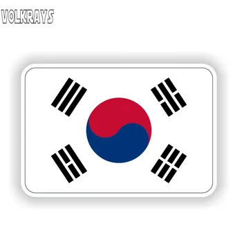 Volkrays Asmenybės Automobilių Lipdukas Pietų Korėjos Vėliavos Reikmenys Vandeniui Padengti Įbrėžimų Saulės Vinilo Decal,6cm*10cm