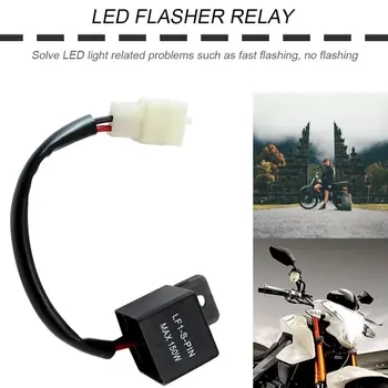 12V 2-Pin Motociklo Elektroninių LED Flasher Relay 150W LED Posūkio Signalo Lemputės LED Posūkio Lemputė Flasher Indikatorių Relė