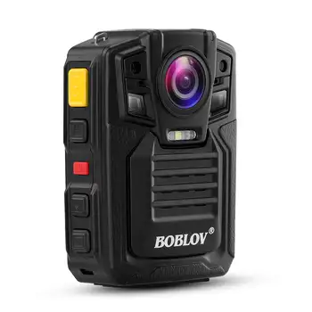 BOBLOV Policijos Įstaiga Cam 1296P HD Portable Kūno Dėvėti Kameros Garso Vaizdo įrašymo Naktinio Matymo Skaitmeninio Saugumo Mini Kamera Policijos