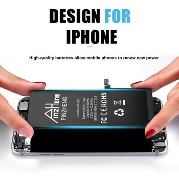 PINZHENG Bateriją, Skirta iPhone 6 6s 7 8 Plius Originalus, Didelės Talpos Bateria Pakeitimo Batterie 