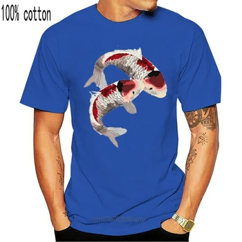 Koi Žuvų T-Shirt Koi Karpių Žuvų Graphic Marškinėliai moterims