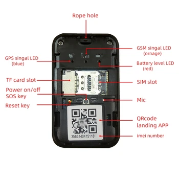 G05 Mini GPS GSM Tracker Stiprus Magnetinis Anti-Lost Locator Automobilių Vaikai Asmens Augintiniai Nemokamai Online Tracking APP T21E