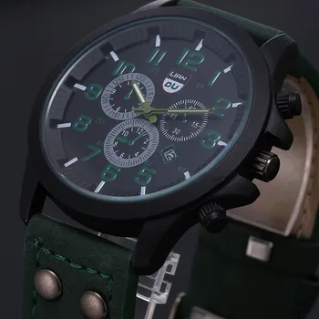 2021 Retro Klassische Uhr herren Uhr Edelstahl Wasserdicht Atskaita Lederband Sporto Quarz Armee Relogio Masculino Reloj