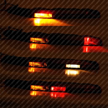 1PCS Automobilio Kairės arba Dešinės Pusės Galinis Bamperis su 4 Šviesos Lemputes, Apatinės Uodegos Audi Q7 2016 2017 2018 Automobilio stiliaus