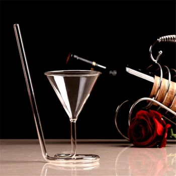 Kūrybos Sraigtinė Spiralė Šiaudų Molekulinė Kokteilis Stiklo Baras Šalies Vyno Taurė Martinio, Šampanas Stiklo Vyno Taurė Žavesio 4