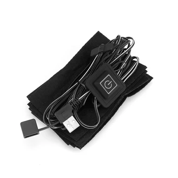 6 Lapas ED USB Elektra Šildomas Striukė Šildymo kilimėlis Lauko Themal Šiltos Žiemos Šildymo Vest Pagalvėlės, 
