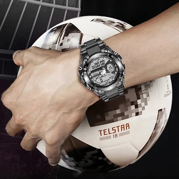 LIGE Prekės ženklo Vyrai Skaitmeninis Žiūrėti Karinės Sporto Laikrodžiai Mados 50ATM Vandeniui Elektroninis Laikrodis Mens Reloj Inteligente Hombre