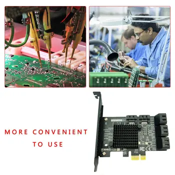8/6/4 Port SATA 3 PCI Express Plėtros Plokštę PCI-E, SATA Valdiklio PCIE 1X į SATA3.0 Kortelė 6Gb Adapteris Pridėti Korteles HDD SSD