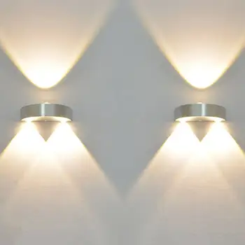 Vidaus LED Sienos Lempos Puslankiu, Aliuminio Dekoro Namų svetainė, Miegamasis, Laiptų Koridorius Lovos Prieškambario Modernus Sieninis Žibintas