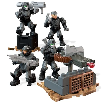 Mega Blokais Construx Halo Marines Fireteam Pastato Nustatyti Collector 's Edition