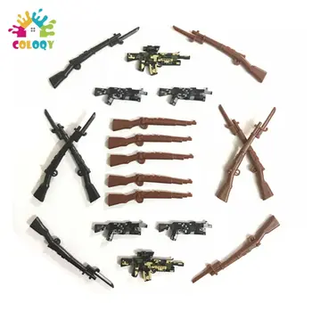 Karinių Blokų Šautuvu Kareivis WW2 Žaislai, vokietijos, Ginklus, Duomenys Armijos Kareivis Plytų Super Sumos Dovana Karinių žaislų didmeninė
