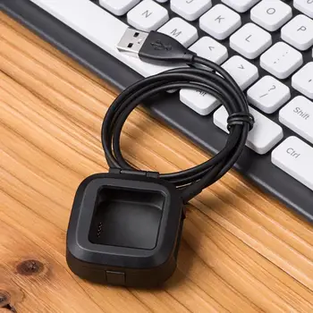 Įkrovimo Kroviklis Doko Adapteris 1m USB Kabelis Fitbit Versa 2 Smartwatch Įkroviklis, Dėžutė aukšta quility