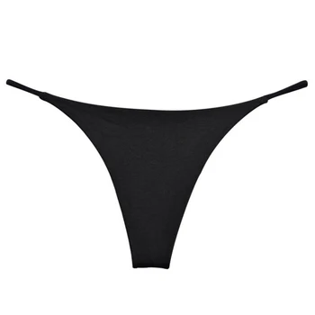 Moterų vientisos Spalvos moteriškas apatinis Trikotažas, Micro Sexy Thong G-string Kelnaičių Mados Bikini apatinės Kelnės