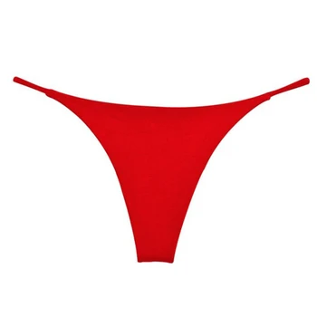 Moterų vientisos Spalvos moteriškas apatinis Trikotažas, Micro Sexy Thong G-string Kelnaičių Mados Bikini apatinės Kelnės