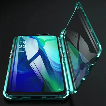 360 Visas Apsaugos Magnetinio Atveju, Samsung Galaxy A71 A51 A70 A50 A31 M51 A11 A7 A30 A40 A41 M21 A10 A8 A9 2018 Dvigubo Stiklo