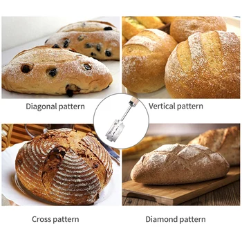 Specialybės Duonos Cutter prancūzijos 4Pcs Pakeitimo Peiliukai Virtuvės Dalykėlių Mediniai Normaliai Dirbti Kepimo Priedų Europos Stilius