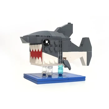 SS Jūros Gyvūnų Ryklys Blokai Piratai Ghost Zombie Modelis Giliai Jūros Padaras Plytų Dalys Vaikai 