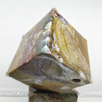 1-2kg Gamtos Ocean Jasper Heptahedron Kubo Kraštovaizdžio, Akmens Mineralinių Kristalų Liaudies Amatų Baldai Estetinės Kambarį Papuošti