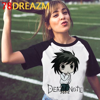 Death Note marškinėlius moterims japonijos harajuku pora drabužių estetinės pora drabužiai plius dydis