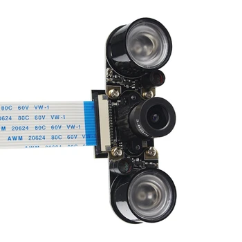 5MP Aviečių Pi 4 Fotoaparato Židinio Reguliuojamas Naktinio Matymo Kamera + infraraudonųjų SPINDULIŲ Jutiklį, Šviesos, Aviečių Pi 4 Modelis B/3B+/3B/Nulis