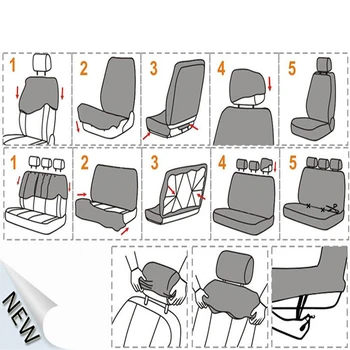 Automobilių Sėdynių užvalkalai oro Pagalvė suderinama Tilptų Dauguma Automobilių, Sunkvežimių, SEDANAS, ar Vienatūris Orui su 2 mm Composite Sponge Poliesterio Audinio
