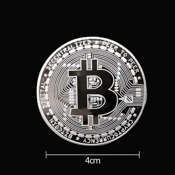 2021 Auksą, Padengtą Bitcoin Moneta, Kolekcines Meno Kolekcija Dovanų Fizinio Atminimo Casascius Tiek BTC Metalo Antikos Imitacija