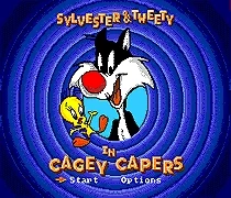 Sylvester & Tweety Į Pastabus Kaparėliai 16 bitų MD Žaidimo Kortelės Sega Mega Drive Genesis