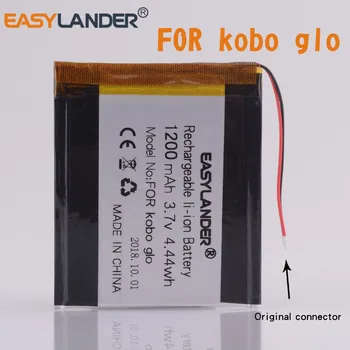 3.V 1200mAh li Polimero Li-ion baterija E-knygų Skaitytuvas Kobo glo baterija N613 baterija e-rašalo jungtis