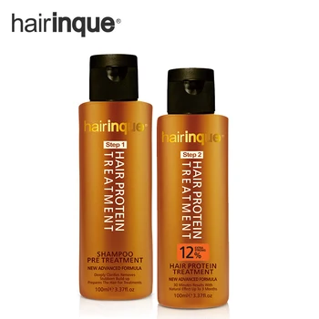 11.11 HAIRINQUE12% Brazilian keratin plaukų tiesinimo gydymas su iš anksto keratino šampūnas plaukų priežiūros rinkinys remonto pažeistų plaukų
