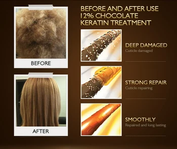 11.11 HAIRINQUE12% Brazilian keratin plaukų tiesinimo gydymas su iš anksto keratino šampūnas plaukų priežiūros rinkinys remonto pažeistų plaukų