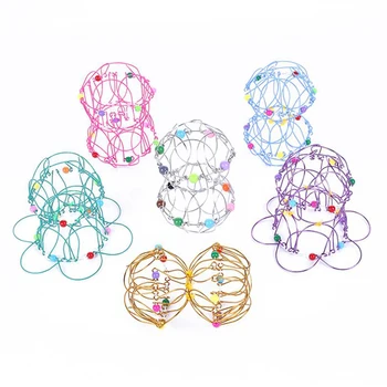 Magija Srauto Geležies Vielos Žiedas 3D Žaislas Kelis Pakeitimus Mandala Gėlių Krepšelis Žaislai