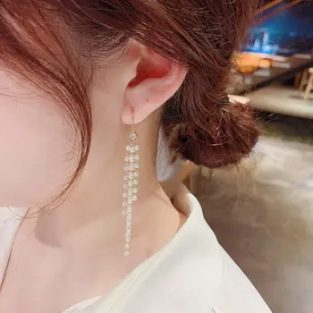 Korėjos temperamentas fashionpersonality pearl super pasakų ilgai kutas ausų linijos paprasta asmenybė keičia eardrop moterų moterų