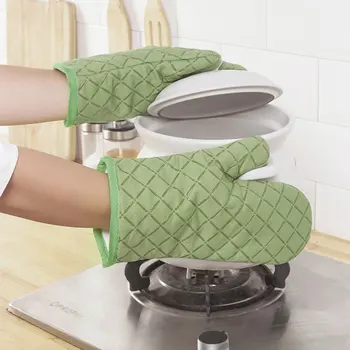 Virtuvės buitinės mikrobangų krosnelė orkaitė, specialios anti-plikymo silikoninės pirštinės kepimo sustorėjimas šilumos izoliacija ir hig