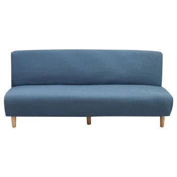 Armless Sofa-Lova Padengti Lankstymo Šiuolaikinės Sėdynių Užvalkalai Ruožas Sofos Dangtelis Be Porankiu Raštas Elastinga Spandex