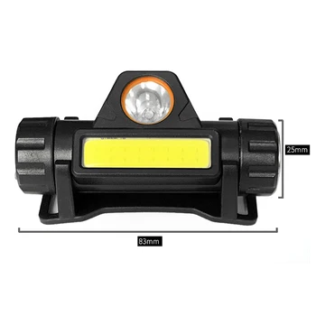 12000LM lengvas Vandeniui priekinis žibintas LED Kempingo žibintas Veikia Galvos šviesos Žibintai USB Įkrovimo Stovyklavimo žibintas
