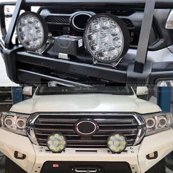 Atvirkštinio LED Žibintai 12v 24 Voltų Sunkvežimių Žibintai 42W Universalus 4WD 4x4 Žibinti Automobilių Lemputės, automobilių Stovėjimo Šviesos