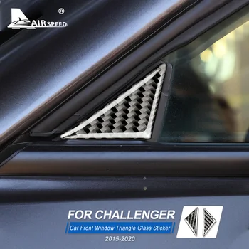 ORO Dodge Challenger 2016 2017 2018 2019 2020 Priedai Anglies Pluošto Priekinis Langas Trikampis Stiklo Apdaila Lipdukas