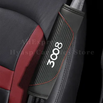 Automobilių saugos Diržų Pečių kempinėlės Peugeot 3008 Automobilių Saugos sėdynė dirželio Apima Pečių Apsauga Priedai