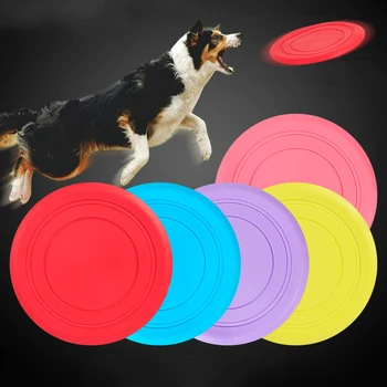 (5 Gabalas/Daug) Mišrios Spalvos Šuo, Interaktyvus Žaislas 18CM Plotis šunelis Plaukioja Diskai naminių Gyvūnėlių Šuniuką Žaislas