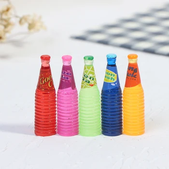 10vnt/Set Dervos Mini Vyno Butelių Miniatiūriniai Lėlių Modeliavimas Apsimesti Žaisti Lėlės Maisto gėrimai Priedai