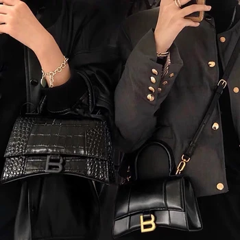 Moteris maišo 2021 naujų Europos ir Amerikos tendencija laukinių mados odos krokodilo modelis messenger bag rankinė, maišas smėlio laikrodis