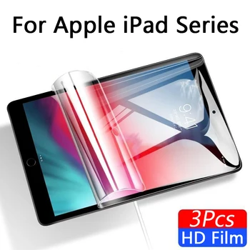 3Pcs Apple iPad Pro 10.5 10.2 8 PET HD Aiškiai Tablet Ekrano Apsaugos Plėvelė iPad Oro 1 2 3 4 Mini 5 Pro 11 2021 Minkštas Filmas