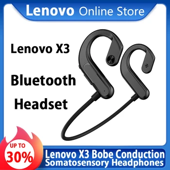 Lenovo X3 Belaidžio Bluetooth5.0 Ausinės Kaulais Sporto laisvų Rankų įranga IPX5 atsparumas Vandeniui Neckband su Mic Triukšmo Panaikinimo Ausinių