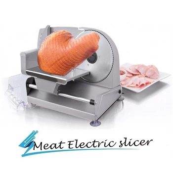 Elektrinių buitinių mėsos slicer jautienos mėsos slicer skrudinta duona mažas mėsmalė, nerūdijančio plieno korpusas maisto pjaustyklės